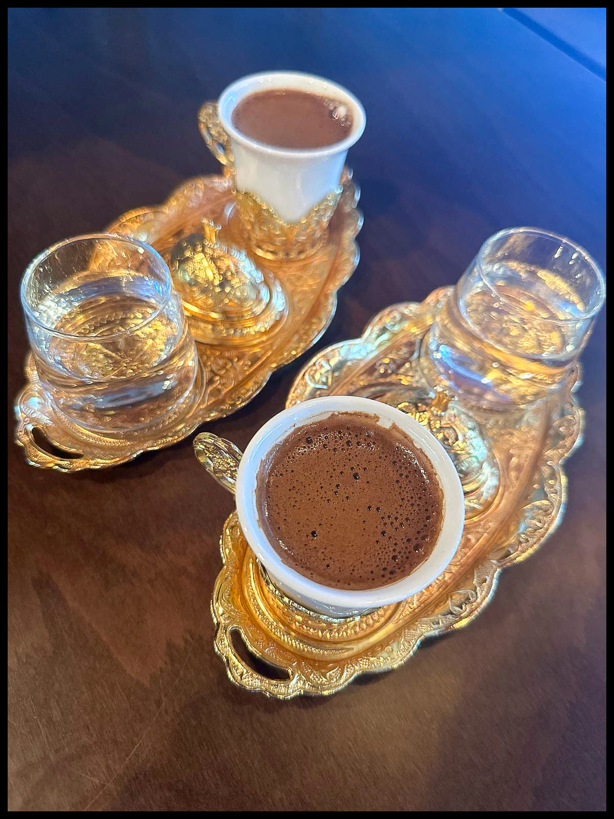 Turkish coffee service